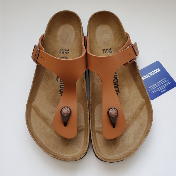 Birkenstock Shoes - Birkenstock Gizeh Ginger Brown Sandals
